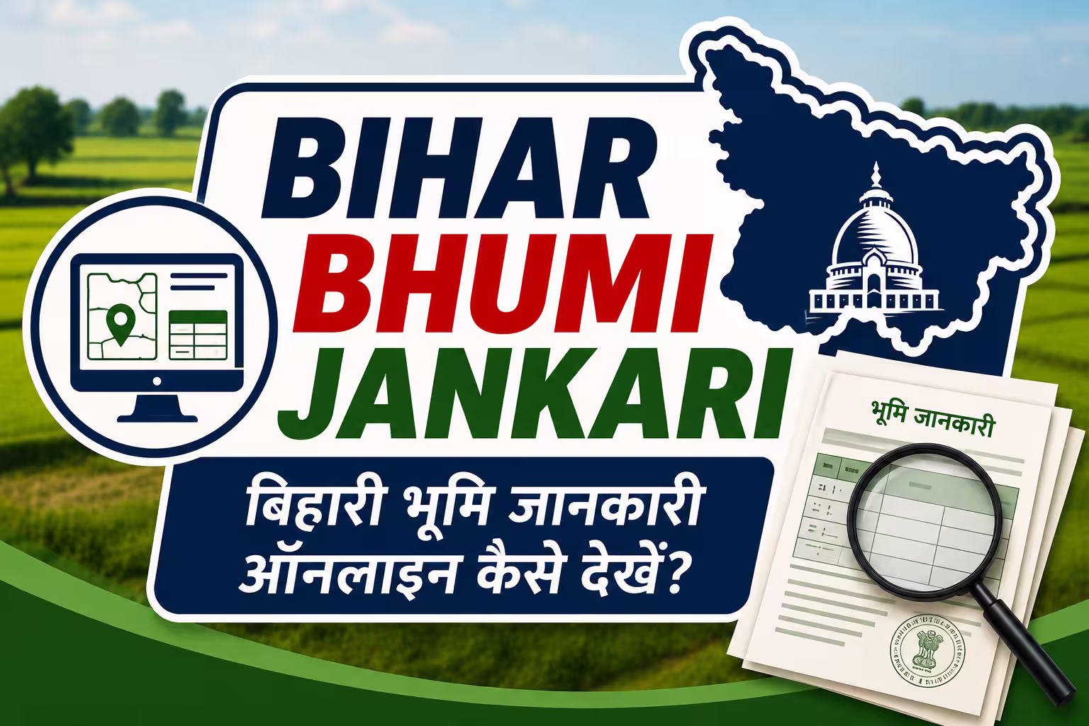 Bihar Bhumi Jankari - बिहारी भूमि जानकारी ऑनलाइन कैसे देखें? Complete Guide