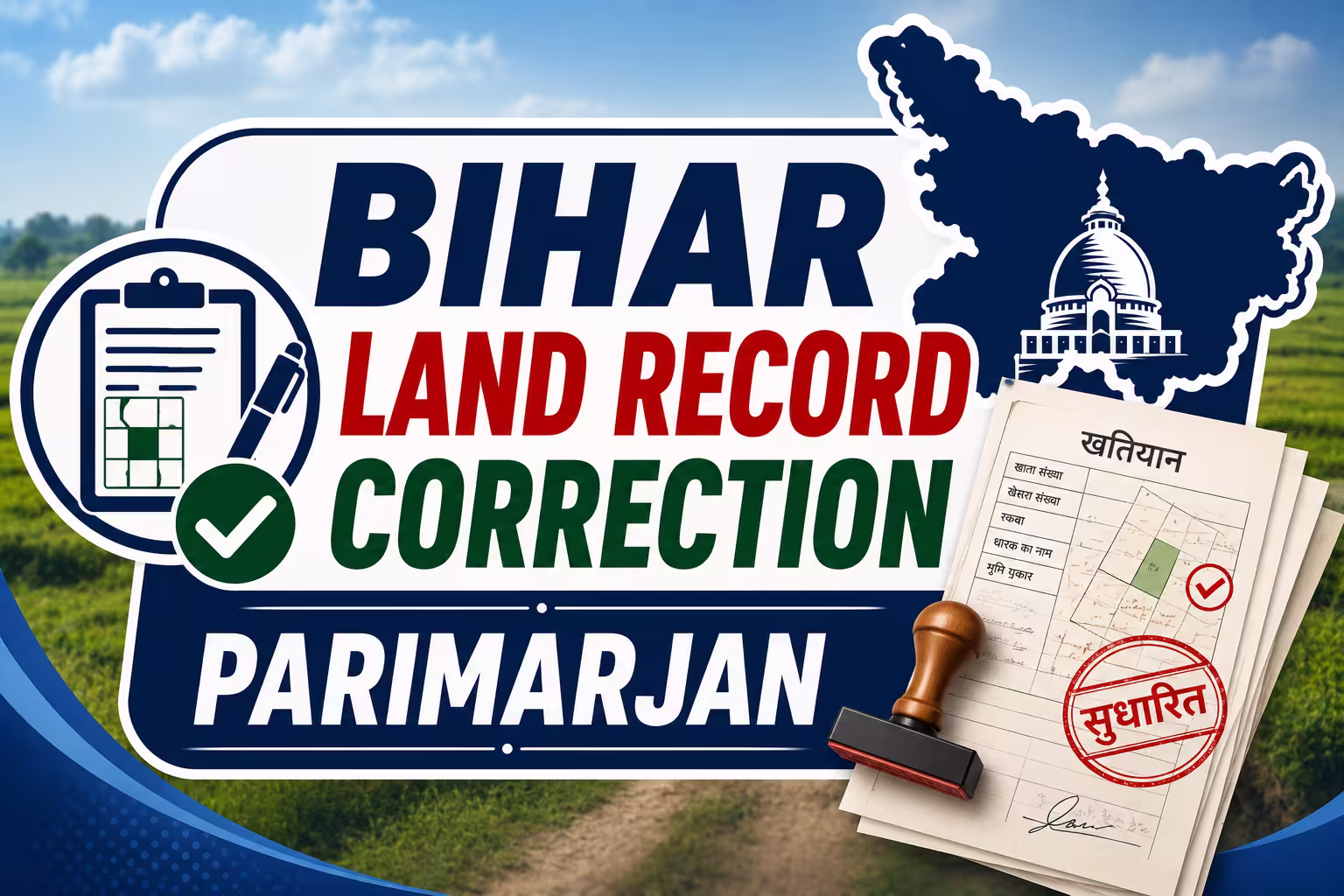 Bihar Land Record Correction - भूमि रिकॉर्ड में गलती कैसे सुधारें? Parimarjan Guide