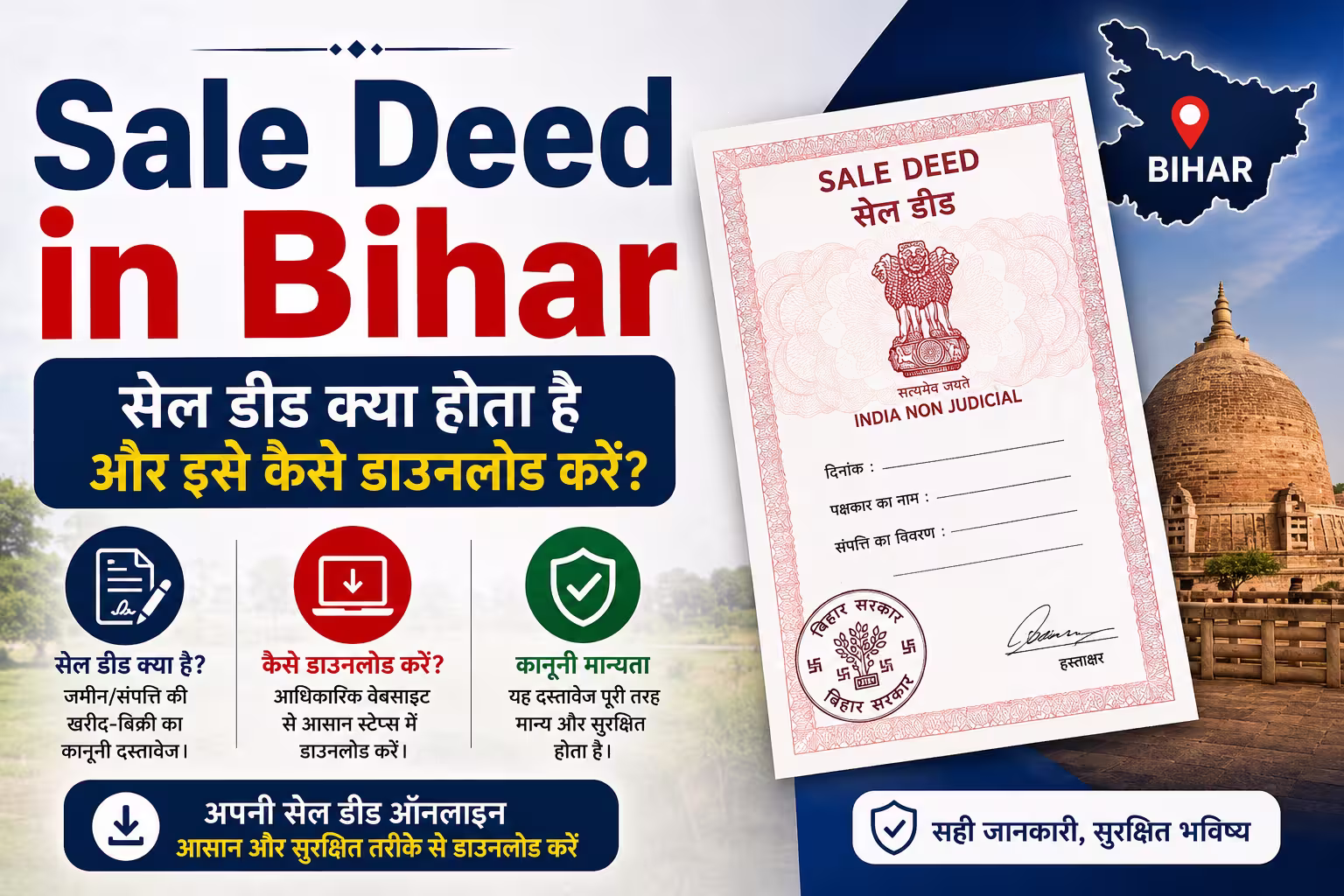 Sale Deed in Bihar - सेल डीड क्या होता है और इसे कैसे डाउनलोड करें?